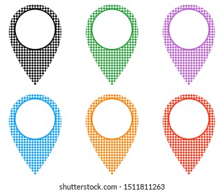 Locator pins in various patterns
