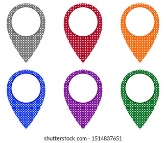 Locator pins in various patterns