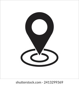 locator vector icon line template