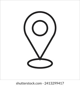 locator vector icon line template