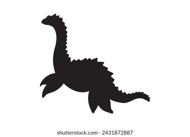 Loch Ness Monster Bundle, Nessie, Monograma dividido, Lochness, Monosaurio monstruo, plantilla, Loch Ness Clipart, Loch Ness, Vector, silueta monstruo