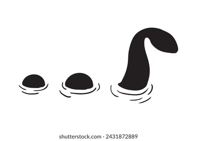 Loch Ness Monster Bundle, Nessie, Monograma dividido, Lochness, Monosaurio monstruo, plantilla, Loch Ness Clipart, Loch Ness, Vector, silueta monstruo