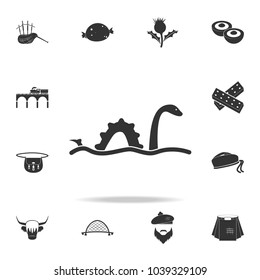 Loch Ness monster icon. Detailed set of United Kingdom culture icons. Premium quality graphic design. One of the collection icons for websites, web design, mobile app on white background