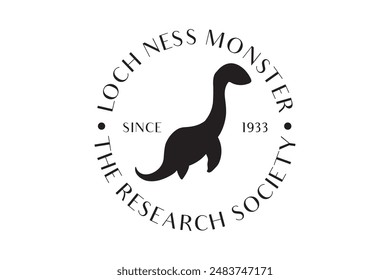 Loch Ness Monster, Nessie, Monograma dividido, Lochness, Monosaurio monstruo, plantilla, Loch Ness Clipart, Loch Ness, Loch Ness Vector,