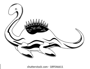 loch ness plesiosaur white 