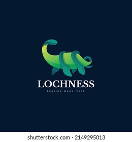 Lochness Monster Logo Template Design