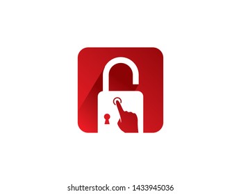 Lock App Logo Template, Icon, Symbol