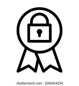 Lock Award Badge