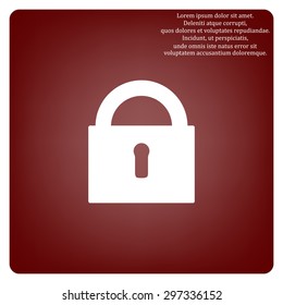 lock black . icon. vector design