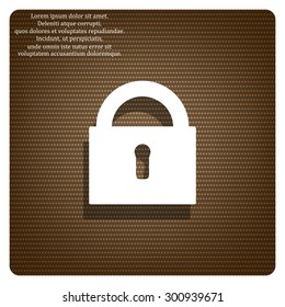 lock black. icon. vector design