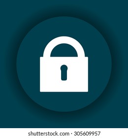 lock black . icon. vector design
