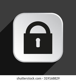 lock black . icon. vector design