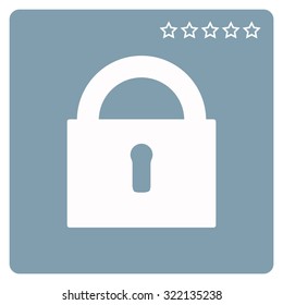 lock black . icon. vector design