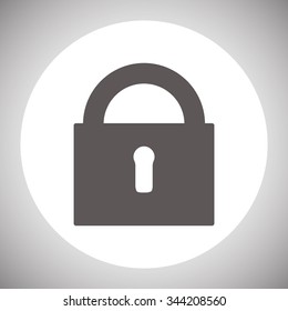 lock black . icon. vector design