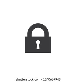 lock black vector