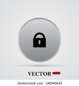 lock black , vector, EPS 10