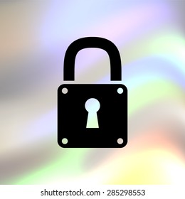 lock black vector icon
