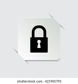 lock -  black vector icon