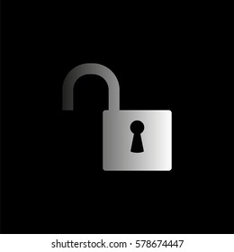 lock - black  vector icon
