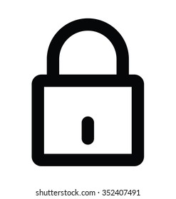 
Lock Bold Line Icon
