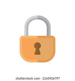 Bloquear icono de ilustración de caricatura, seguridad y cifrado