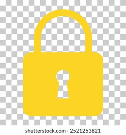 Lock classic design icon, keyhole web button shape, secure vector illustration .