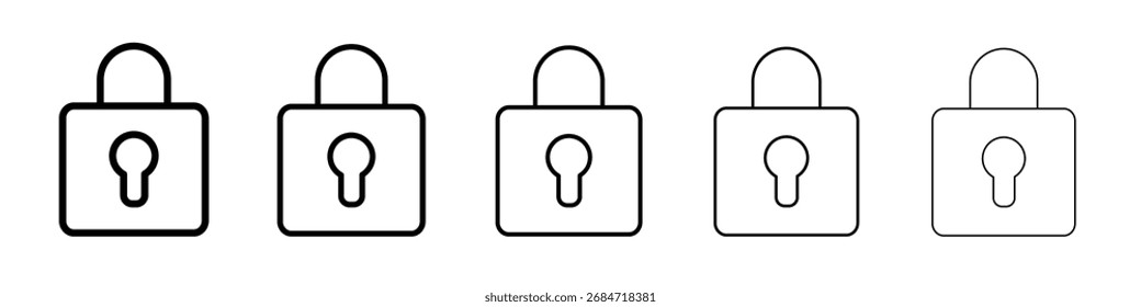 Cerrar icono cerrado signo de Vector blanco y negro