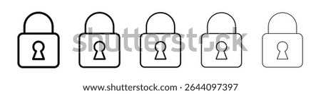 Lock closed icon concept. graphic design, logo, Web, UI.
