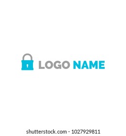 Lock closed logo, protect logo, padlock