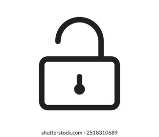 Lock or closed, open padlock icons Padlock icon. Privacy Symbol, Security Lock Vector eps.