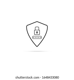 Lock code password icon . Security, personal access, password.vector