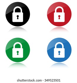 Lock - color vector icon