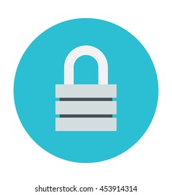 Lock Colored Line Icon