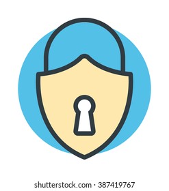 Lock Colored Vector Icon
