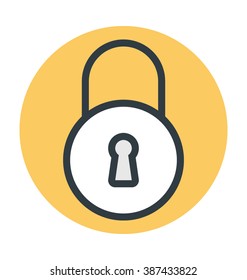 Lock Colored Vector Icon