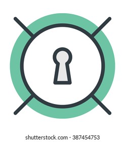 Lock Colored Vector Icon