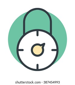 Lock Colored Vector Icon