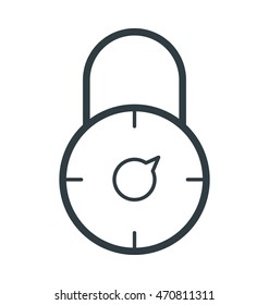 Lock Colored Vector Icon