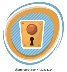 Lock colorful icon