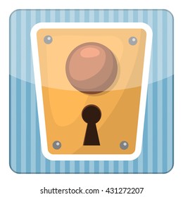 Lock colorful icon