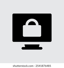 Lock Computer  Personal Computer and Hardware Icons