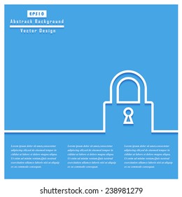 Lock Concept. Vector design for web, mobile applications, seo optimizations, business, social networks, e-commerce, planning and teamwork.