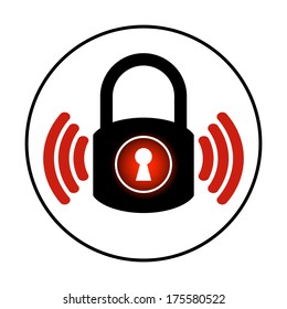 Lock crack icon