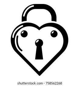 Lock decorative icon. Simple illustration of lock decorative vector icon for web