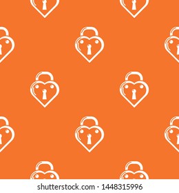 Lock decorative pattern vector orange for any web design best