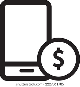 Lock dollar money icon. Vector illustration