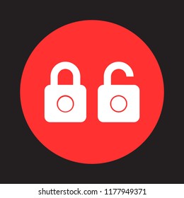 Lock dollar  vector icon 