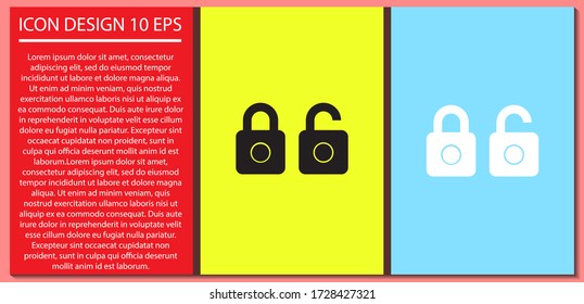 Lock dollar vector icon , lorem ipsum Flat design