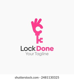 Lock Done Logo Vector Template Design. Good for Business, Start up, Agency, and Organization
