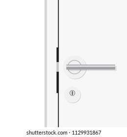 Lock door cartoon vector. free space for text. wallpaper. background.
